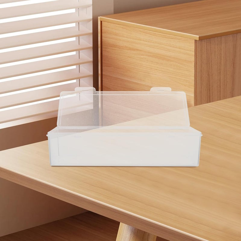 FRCOLOR Playing Card Case Holder Dustproof Card Storage Box with Lid Desk Organizer - Image 3