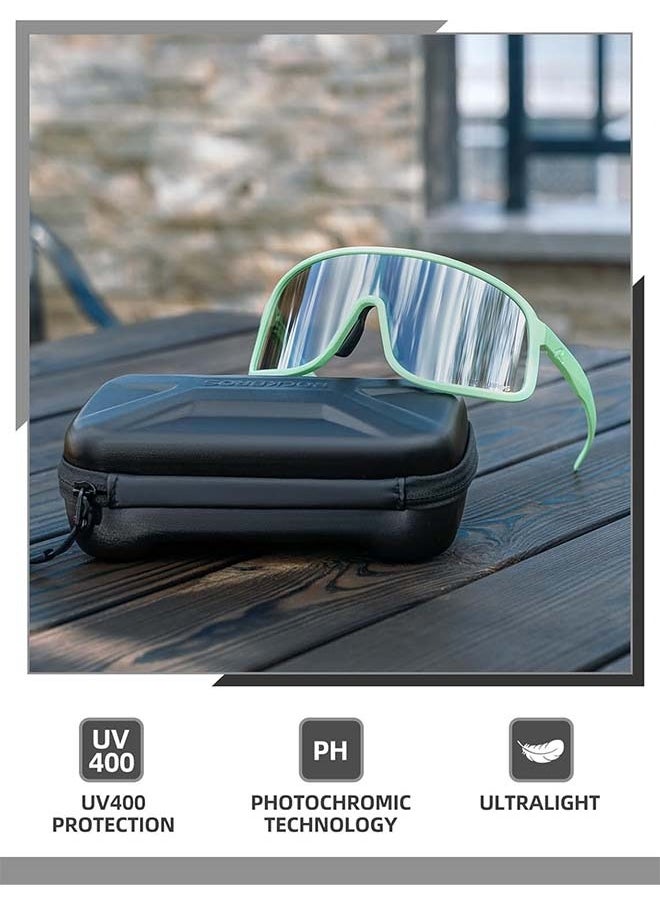 Rockbros ROCKBROS Photochromic Sunglasses for Men Women Cycling Glasses UV Protection Sports Sunglasses  - Image 2