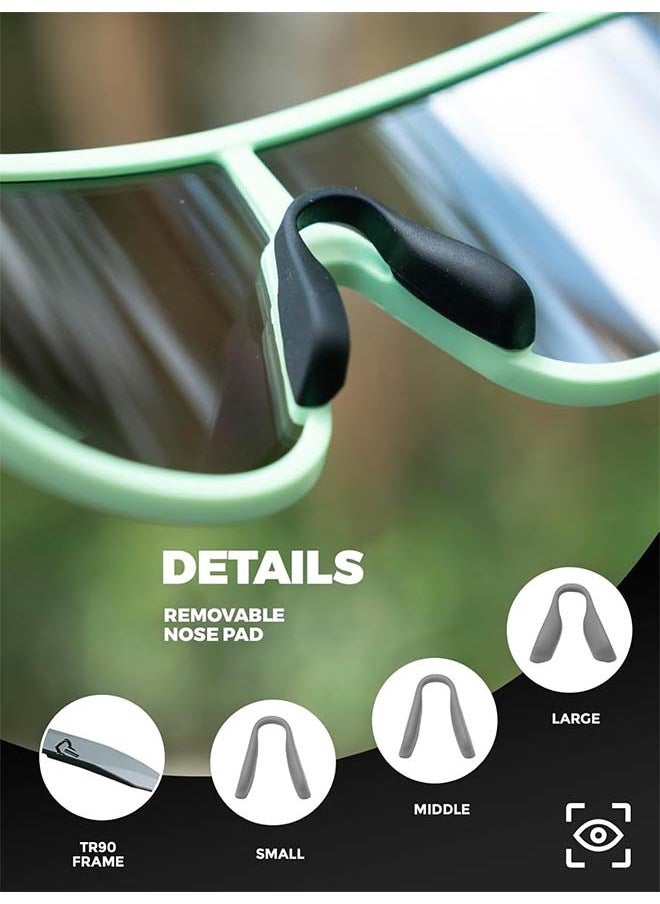 Rockbros ROCKBROS Photochromic Sunglasses for Men Women Cycling Glasses UV Protection Sports Sunglasses  - Image 4