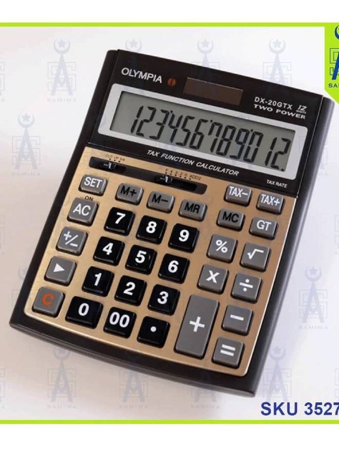 Olympia - DX-20GTX 12-Digit Desktop Calculator - Image 1