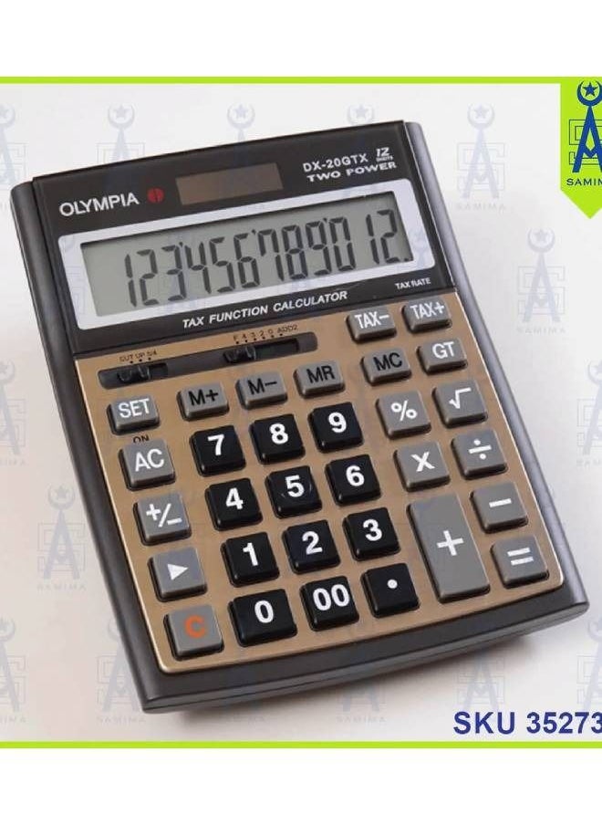 Olympia - DX-20GTX 12-Digit Desktop Calculator - Image 1