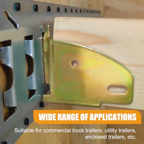 Eapele E-Track Wood Beam End Socket Accessories, Zinc-Coated Steel, Fit with 2x4 2x6, Add Removable Load Lock Bars to E-Track Cargo Area (10pcs) - Image 5
