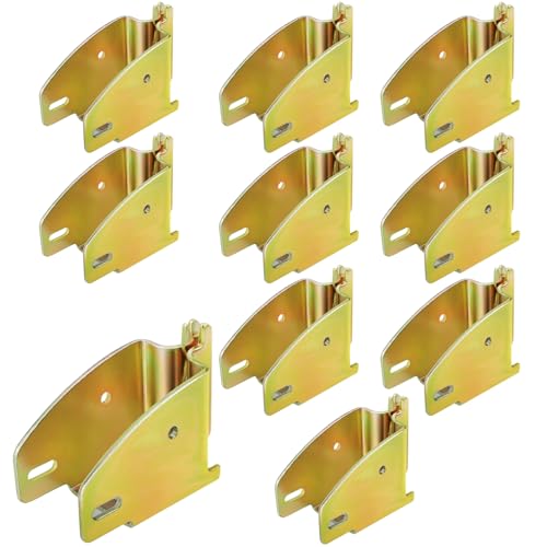 Eapele E-Track Wood Beam End Socket Accessories, Zinc-Coated Steel, Fit with 2x4 2x6, Add Removable Load Lock Bars to E-Track Cargo Area (10pcs) - Image 1