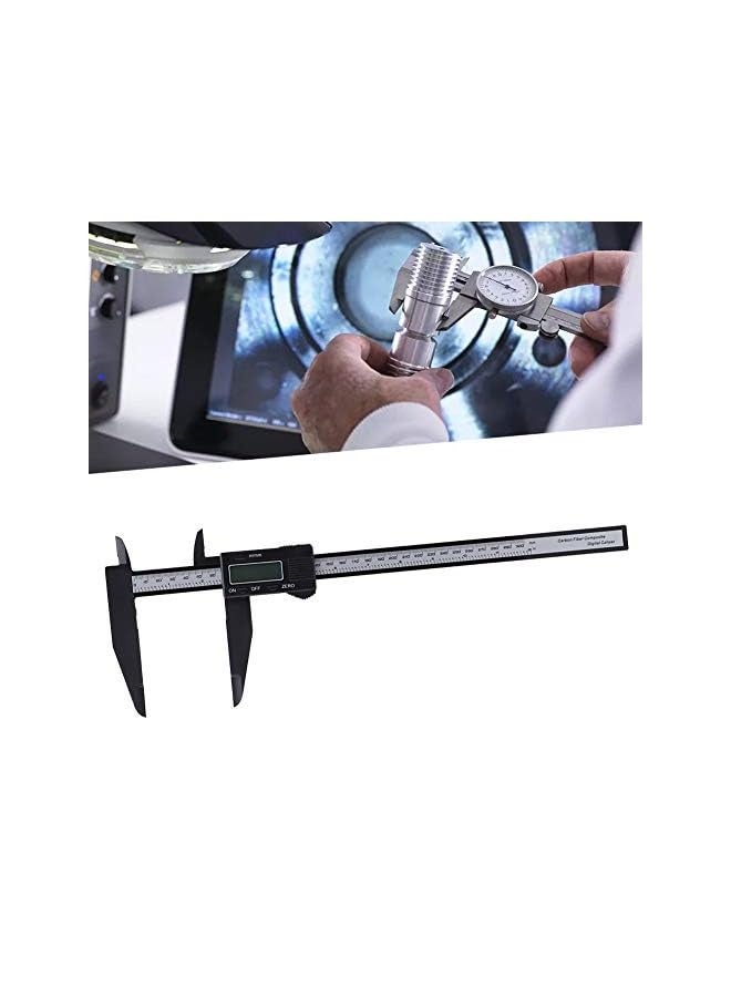 PROMASS Discover an Incredible Tool Digital Calipers Electronic Caliper Range 0 150mm to 0 300mm with Optional Vernier Caliper Calibrador Micrometro Ruler (300MM long claw carbon caliper)  - Image 5
