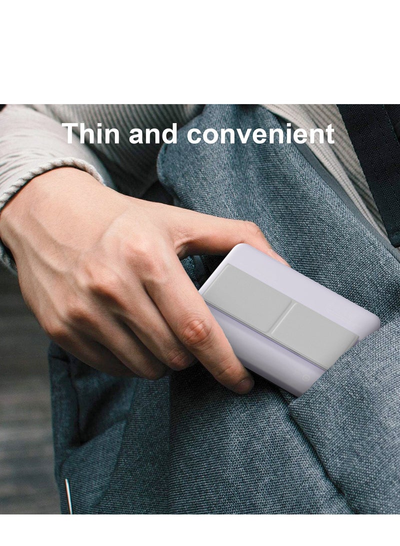 5000mAh Magnetic Powerbank, Wireless Portable Charger Fast Charging, PD 22.5W Wired Charging, iPhone Magnetic Charger Battery Pack for iPhone 15/14/13/12 Series, Metallic Light Purple