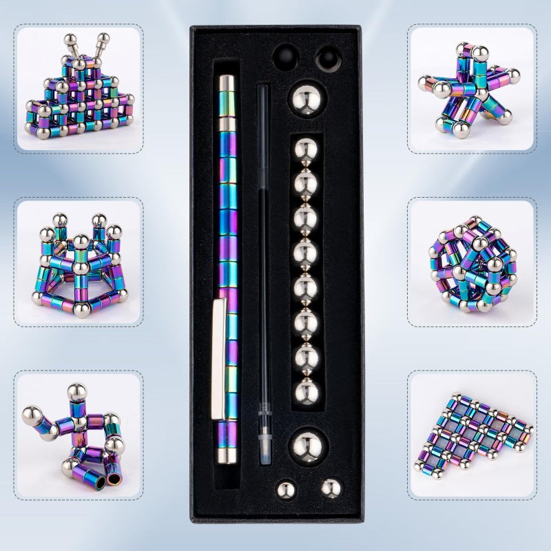 HBYLXTJ Color Fidget Pen,Magnetic Pen Fidget Toys,Cool Gadget Best for Stress and Anxiety Relief and Kill Time,Sensory Tool EDC Fidgeting Game,Unique Gifts for Adults and Teens - Image 5