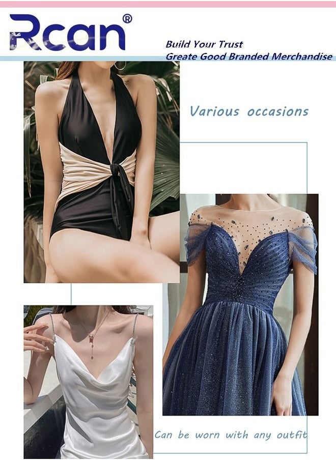 Rcan - Lingerie for Women's Strapless Invisible Adhesive Bra Lift Push Up Rabbit Ears Bra Seamless Edge Adjustable Underwear Reusable Backless Slip Dress Wedding Dress - Image 1