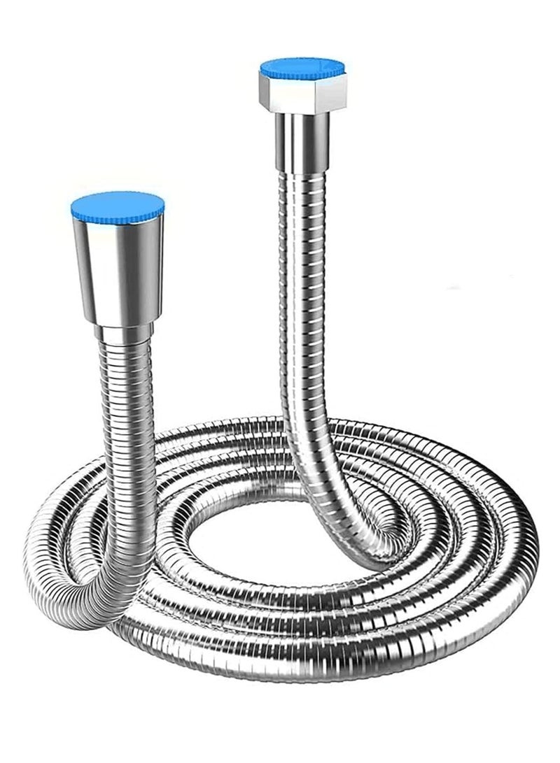 Extra long 1.5m stainless steel shower hose with solid brass connector, anti-kink and tangle-free. - Image 1