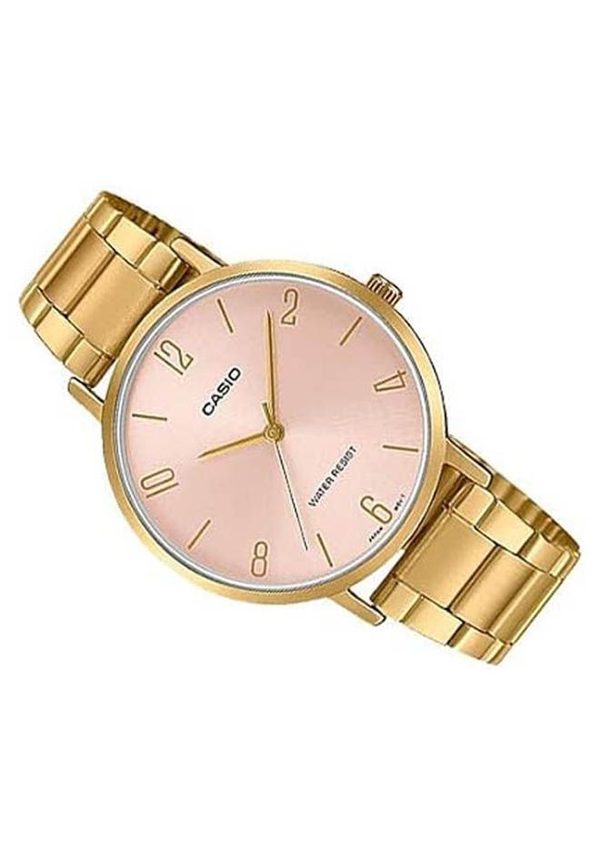 كاسيو ساعة يد من ستانلس ستيل عقارب LTP-VT01G-4BUDF - Image 1