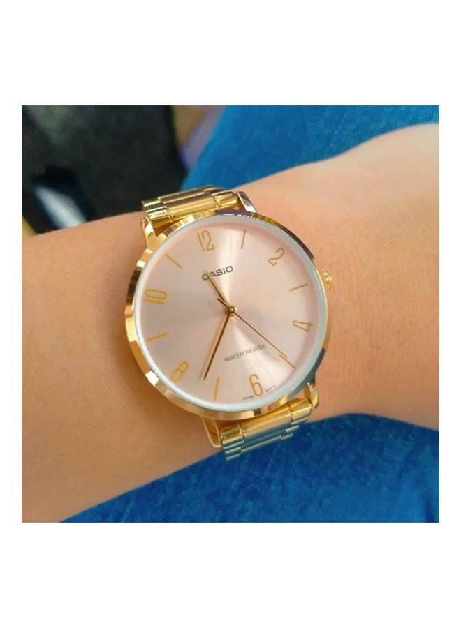 كاسيو ساعة يد من ستانلس ستيل عقارب LTP-VT01G-4BUDF - Image 2