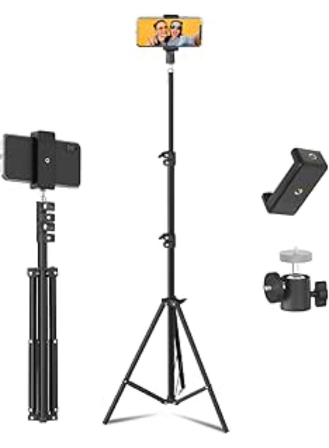 Lightweight & Portable 7-Feet Tripod Stand – Adjustable Mobile & Camera Holder for Stable Daily Shooting