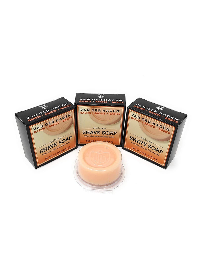 Van der Hagen - Van der Hagen Deluxe Shave Soap  25 oz  3 pk - Image 1