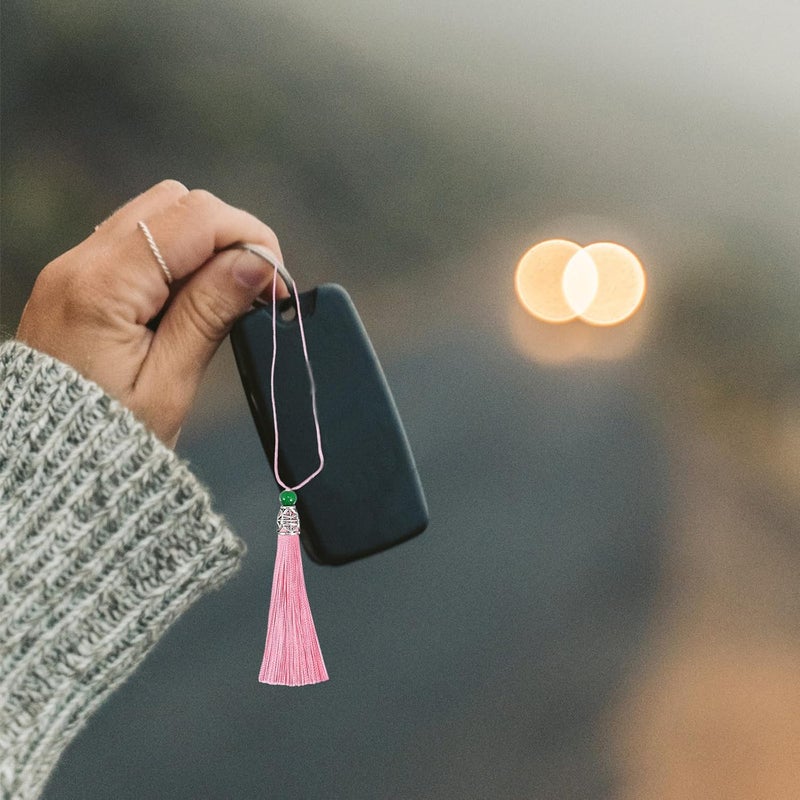 20pcs DIY Tassel Accessories for Crafts and Keychains, Soft Silky Curtain and Jewelry Hanging Ornaments for Handmade Decoration and Phone Charms Random Color - Image 4