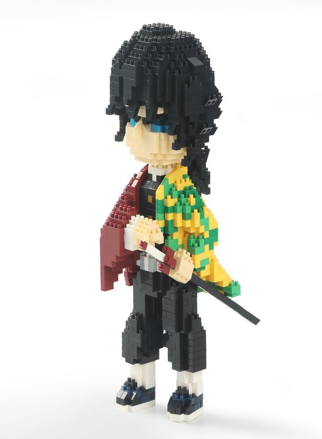 MACTANO Anime Demon Figure Micro Mini Building Set Slayer Giyuu Tomioka Building Block Toy for Adult - Image 1