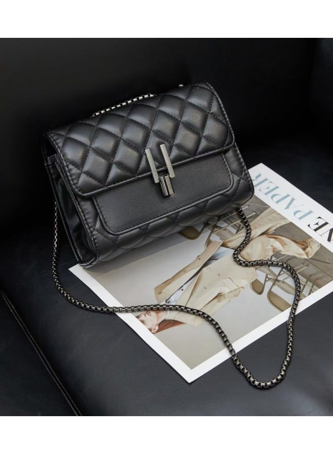 2023 New Fashion Women's Bag Small Square Bag Women's Bag Shoulder Crossbody Bag Rhombic Chain Bag 