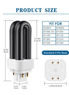 Generic 3 Pack UV Replacement Bulbs for Dynatrap DT1100 DT250IN DT300IN DT1250, 7W CFL Light Bulbs with 4 Pin Base  - Image 4