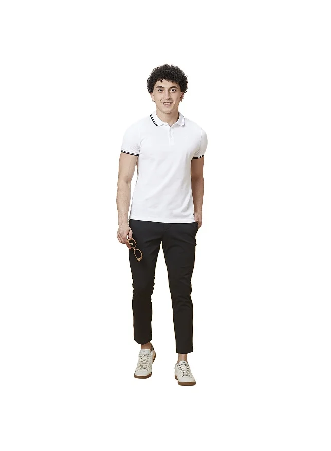 بيينغ هيومان Mens Black Cropped Fit Chinos