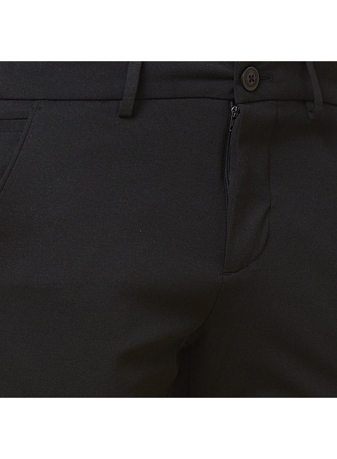Being Human Mens Black Cropped Fit Chinos - Image 5