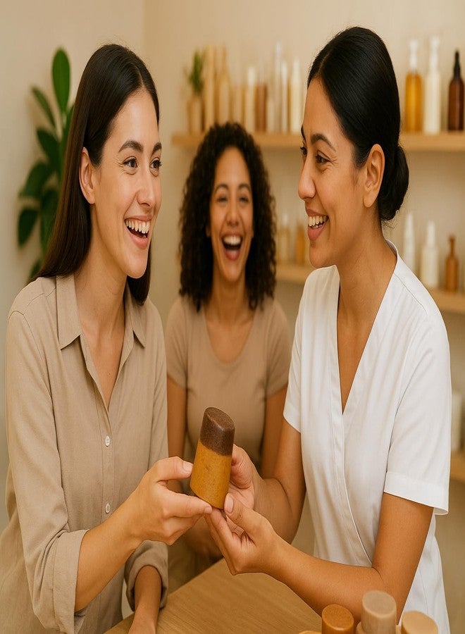 صابون مقشر للوجه بالأعشاب للجنسين 70 غرام - صابون مقشر ومفتح للبشرة للرجال والنساء | يزيل التسمير اليومي، ويتحكم في الزيوت، ويعزز نضارة البشرة | بدون آثار جانبية، مناسب لجميع أنواع البشرة (عبوة واحدة) - Image 4