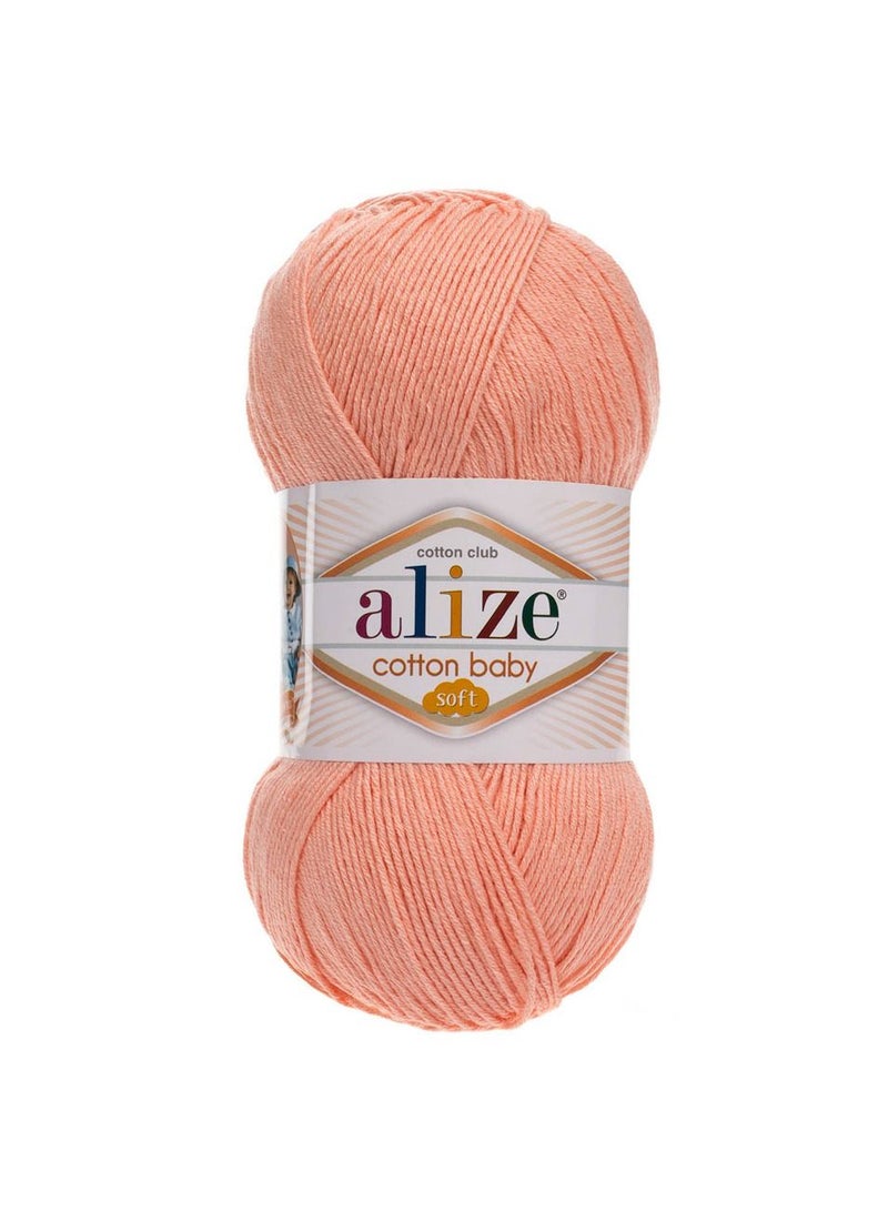 ALIZE Cotton Baby Soft Yarn 145 Salmon