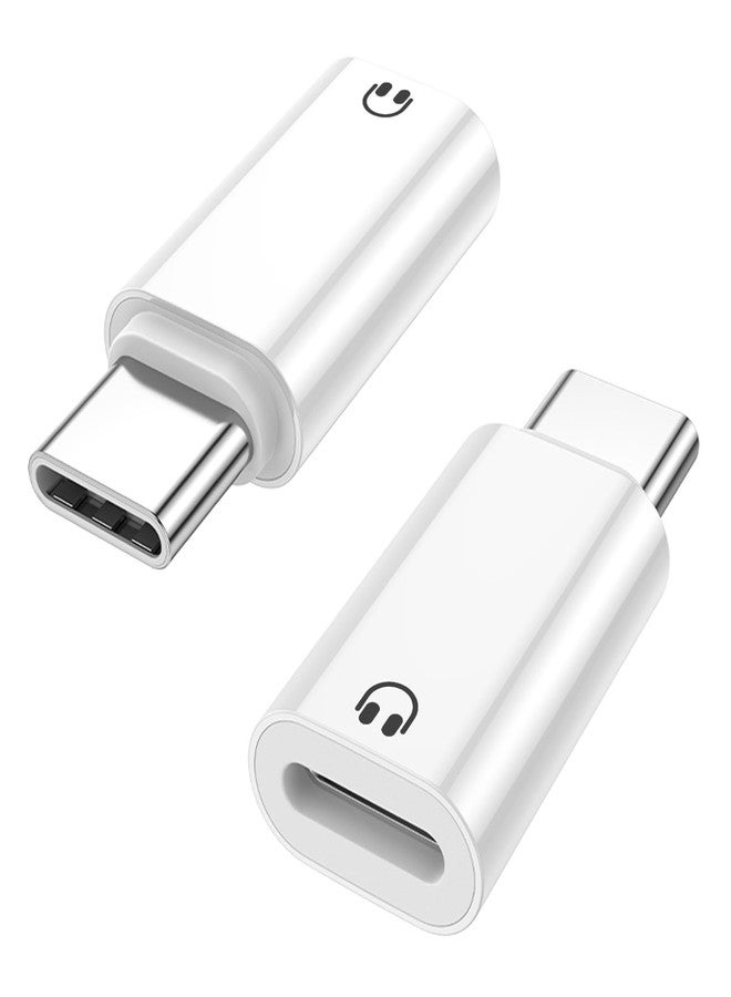 Jadebones 2 Pack USB C to Light-ning Earphone Audio Adapter Converter for iPhone 16/15, iPad Pro/Air, MacBook and More (Only for Headphone, No Charge) - Image 1