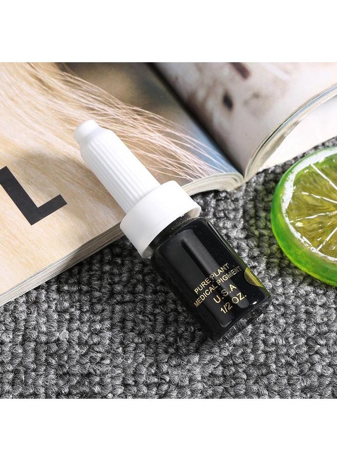 Thoraya - Semi permanent Tattoo Ink Natural Plant Lip Eyebrow Eye Tattoo Pigment Longlasting Ink Black - Image 1
