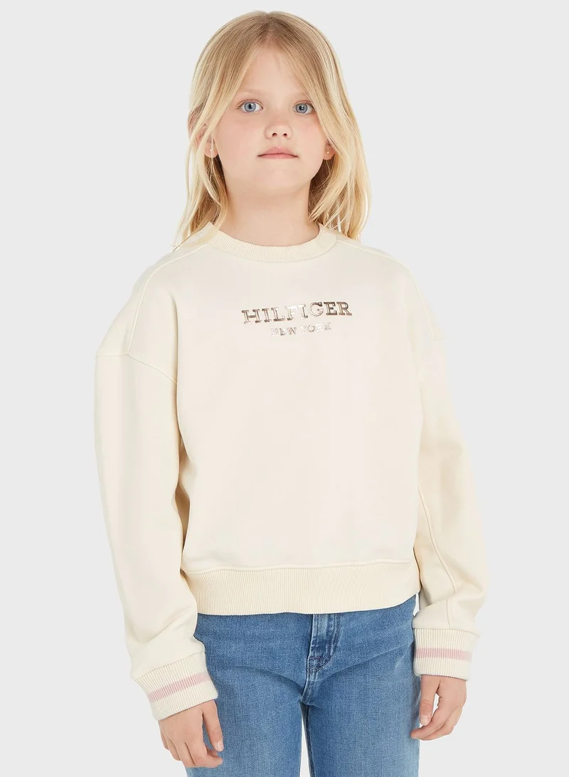 TOMMY HILFIGER Kids Logo Sweatshirt