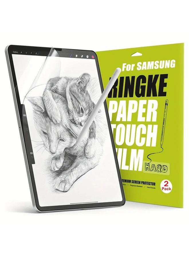 Matte PET Screen Protector 2 Pack Compatible with Galaxy Tab S6 Drawing Film - Image 1
