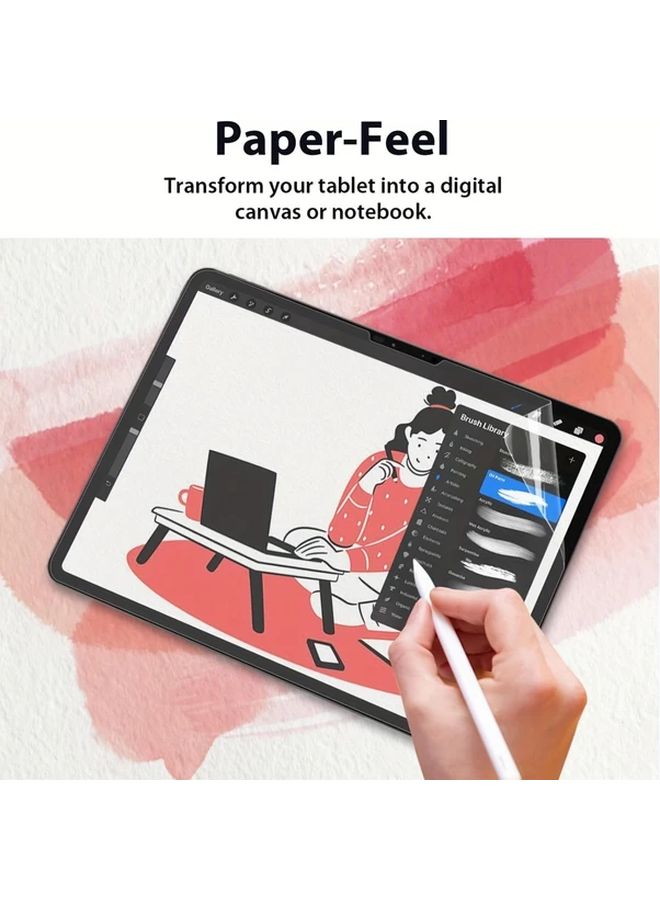 Matte PET Screen Protector 2 Pack Compatible with Galaxy Tab S6 Drawing Film - Image 3