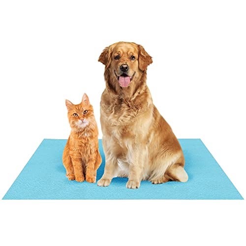 Amorite Waterproof Reusable Washable Pee Pads for Dogs (Large, Sea Blue) - Image 1