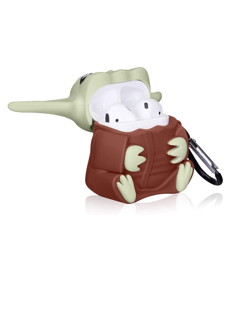 Generic - Case for AirPods 1/2 Case, Cartoon Cute Fashion Cool Silicone Design Character Cover for Airpods, Unique Stylish Kawaii Funny Fun Protective Shell Girls Women Men Boys Cases for Air Pods 2&1 - Image 1