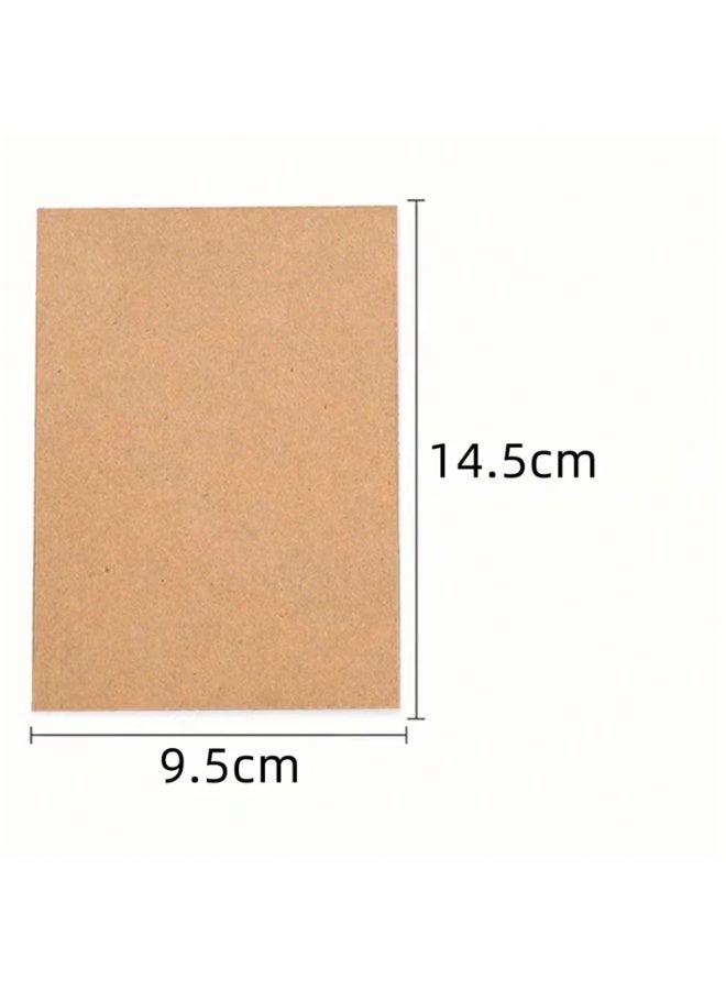 20/50 / 100pcs DIY فارغ كرافت ورق بطاقة تحية بطاقة هدية التعبئة الورق المقوى ورقة بطاقة بريدية اليد رسمت بطاقة Doodles (خاكي ، 50pcs) - Image 2