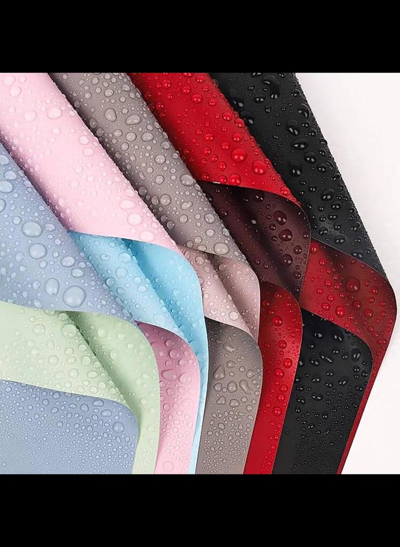 أفاكرافت ورق تغليف الزهور، مصنوعات DIY مضادة للماء بلونين، لبائعي الزهور، الحفلات، حفلات الزفاف، مستويان مختلفان من 20 ورقة وردية - Image 3