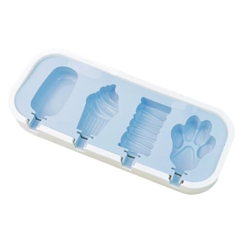 TLISMI Creative Candy Theme Non-Stick Silicone Ice Cream Molds with 6 Reusable Sticks, BPA Free, Easy Release, DIY Shapes Kulfi Popsicle Dessert Mould Ice Cream Pop Maker for Kids & Adults Multicolor - Image 1