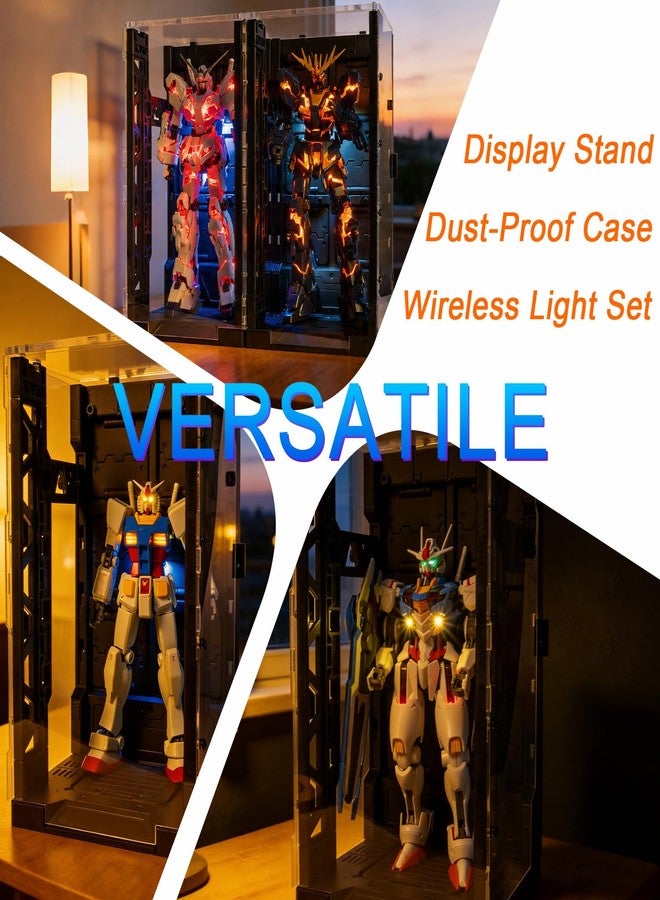 LBASE Upgraded GEN 5th Wireless Light Kit for Gundam Models, with Interlocking Display Base and Acrylic Dust Proof (LBASE GEN 5th + 5 Light Beads + Dust Proof) - Image 5