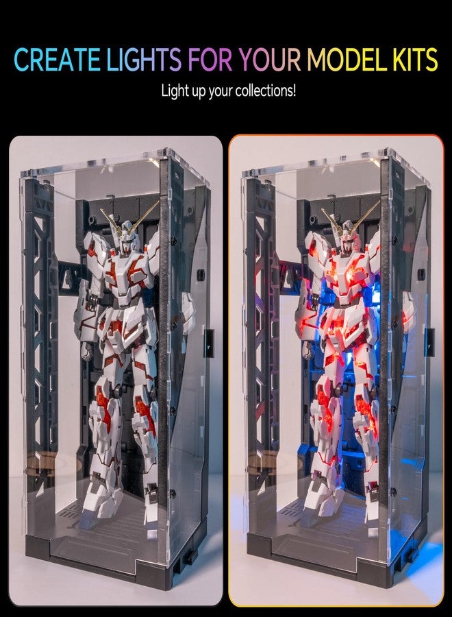 LBASE Upgraded GEN 5th Wireless Light Kit for Gundam Models, with Interlocking Display Base and Acrylic Dust Proof (LBASE GEN 5th + 5 Light Beads + Dust Proof) - Image 4