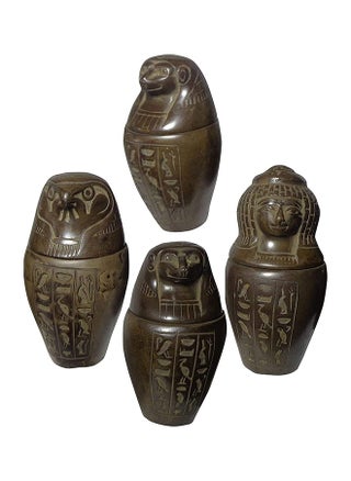 Set Of 4 Egyptian Ancient Canopic Xl Jars Organs Storage Statue Statues Pharaoh Collection Collectable 3.3 Mythology Decor - pzsku/Z776BAFA001B36111FDFBZ/45/_/1707991809/ba5d7ae5-8709-43a6-98a0-ef725a2cf9ed
