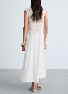 MANGO Casual Crochet Top Midi Dress  - Image 2