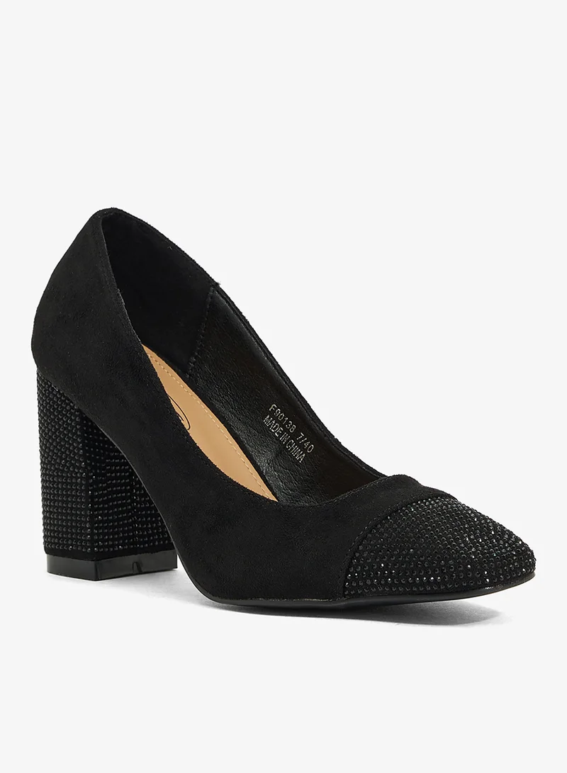 Spot-On High Block Heeled Pump