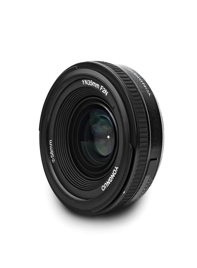يونجنيو عدسة YONGNUO YN35mm F2N، عدسة واسعة الزاوية ثابتة البعد البؤري، بفتحة عدسة 1:2، تركيز تلقائي، يدوي، لكاميرات نيكون DSLR - Image 1