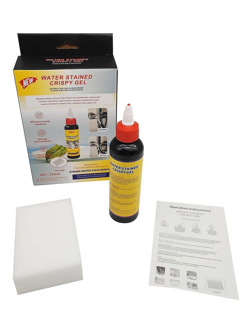Crispy Stainless steel cleaning and polishing gel - Water Stained Crispy Gel 150ml to remove stains and grease - Image 2