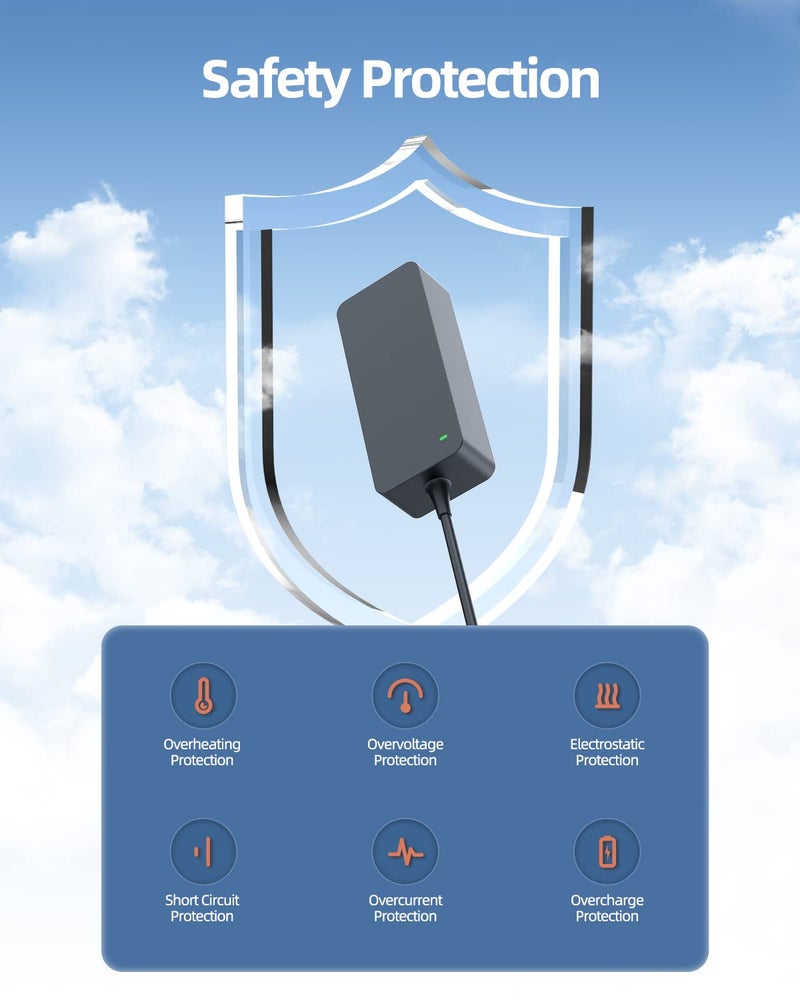 Superer شاحن سوبرر مناسب لجهاز JBL بومبوكس 2 و 1 - 90 واط 10 قدم للطاقة لجمعات العائلة والمرح في الهواء الطلق كابل طاقة بديل مقاوم للماء بلوتوث - Image 5