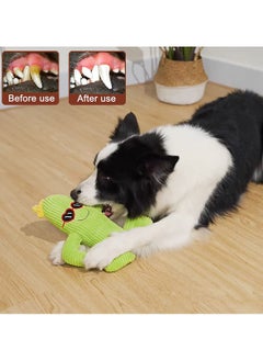Y&D Stuffed Dog Toys for Small Medium Large Dogs, Squeaky Chew Toy with Crinkle Paper, Outdoor Puppy Interactive Tough Plush Rope  - Image 2