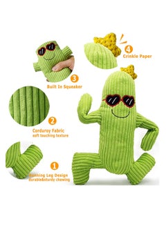 Y&D Stuffed Dog Toys for Small Medium Large Dogs, Squeaky Chew Toy with Crinkle Paper, Outdoor Puppy Interactive Tough Plush Rope  - Image 5