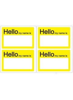 Remarkable Name Tag Labels Hello My Name Is Stickers,2 X 3 Inch Name Tag Labels Great For Kids,Employees,Reunions,Professionals,Parties,School,Notebooks,Events/Pack Of 200 (Yellow) …  - Image 1