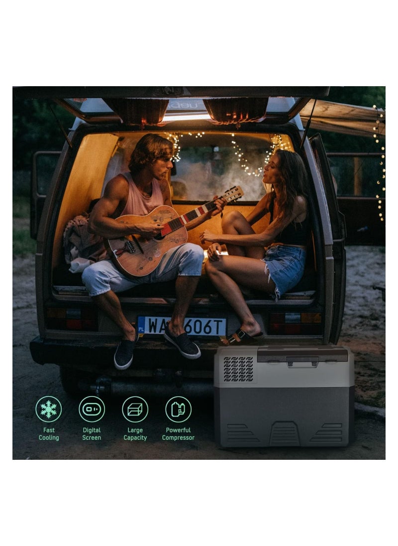 Toby's Electric Cooler Portable Refrigerator Freezer Compact Fridge freezer Electric Cooler for Car RV Vehicle Boat Home Use Travel Camping Truck Party Picnic Outdoor (42 Liter)  - Image 5