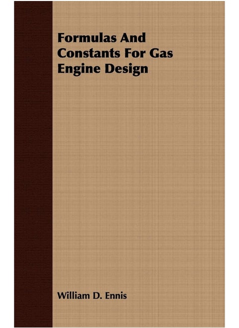 Parlux Formulas And Constants For Gas Engine Design