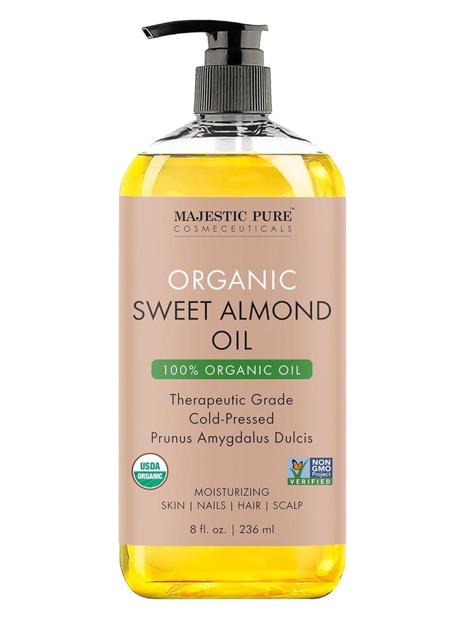 Majestic Pure زيت الجسم العضوي من ماجيستيك بيور باللوز الحلو 36 مل - Image 1