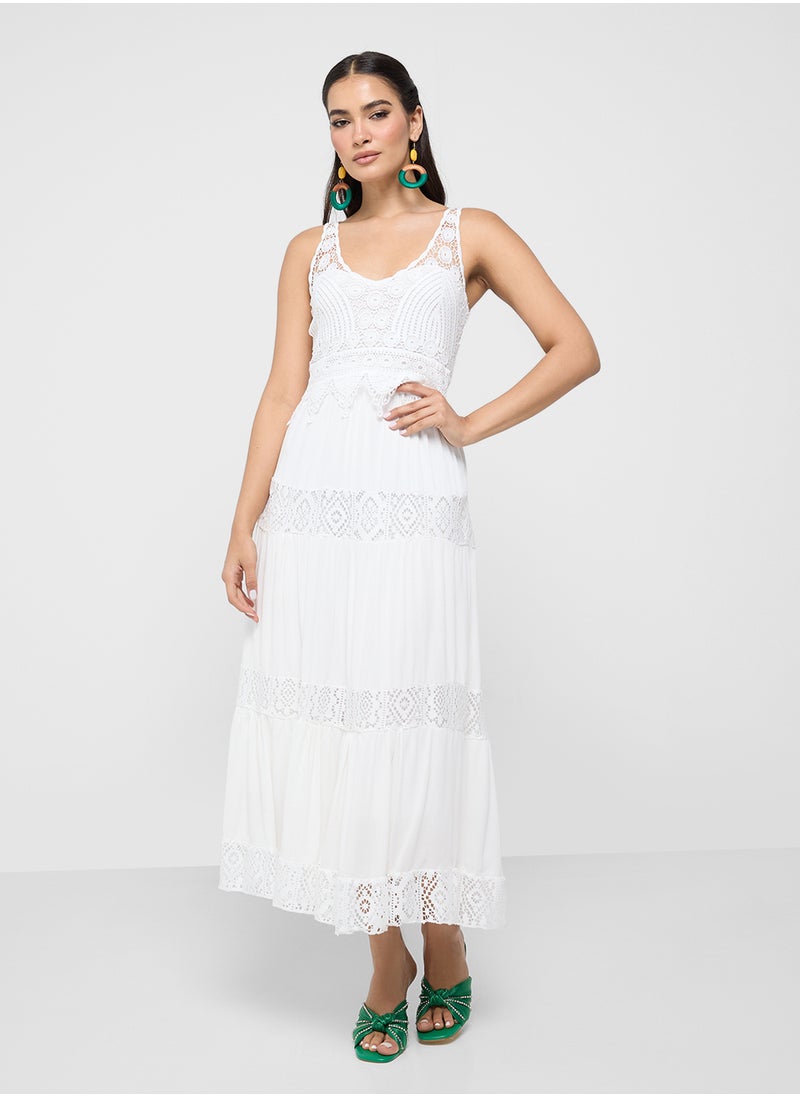 ELLA Dress With Lace Trims  - Image 1