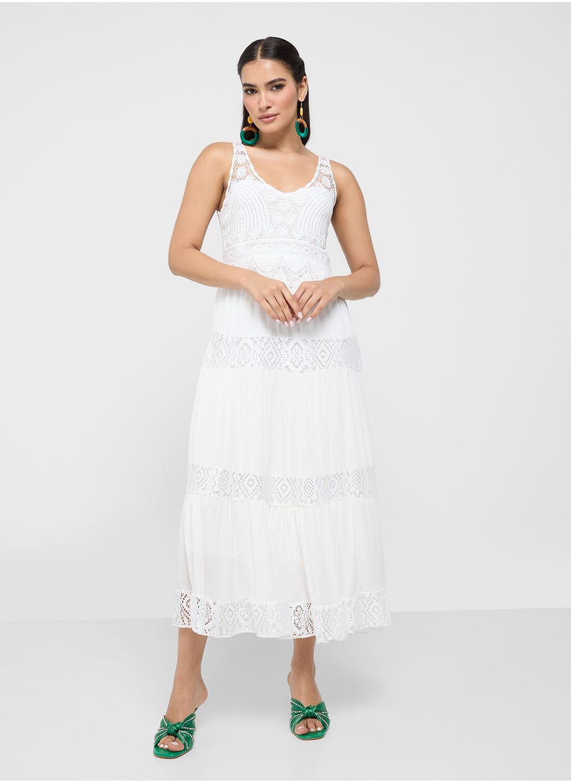 ELLA Dress With Lace Trims  - Image 4